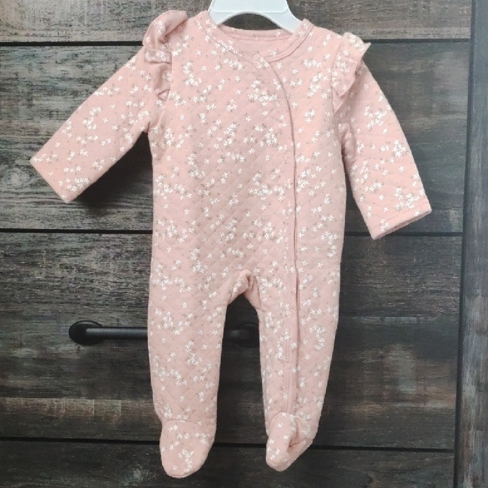 Pink Floral Kids One Piece